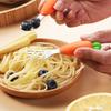 1pc-Carrot Shaped 304 Stainless Steel with Cute Carrot Shaped Fork, Reusable Tableware