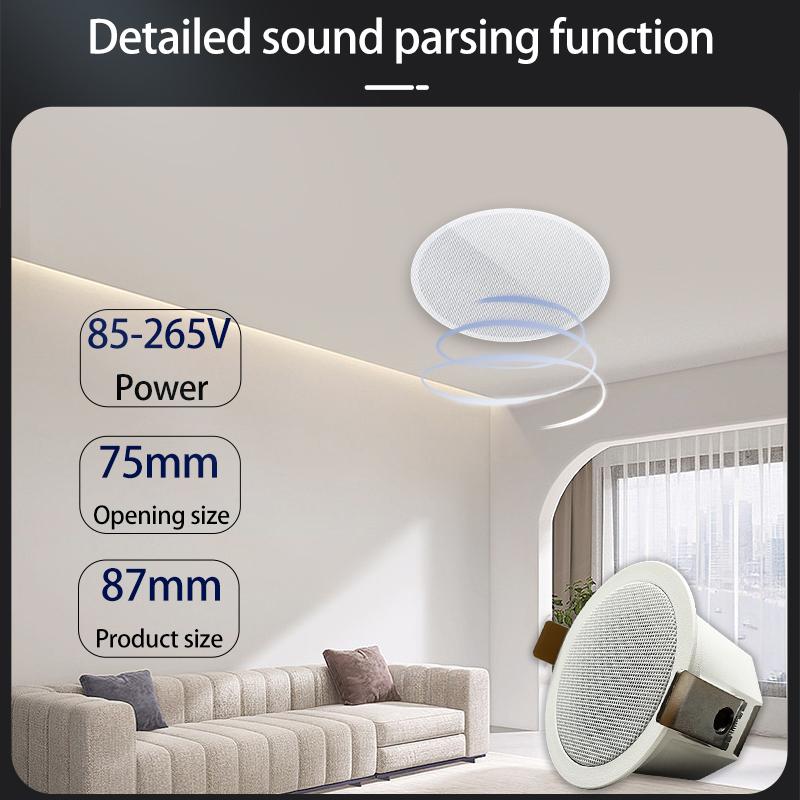 Mini Bluetooth Ceiling Speaker Home Speakers Ceiling Audio Speakers for Ceilings Speaker Systems with High Good Quality Sound