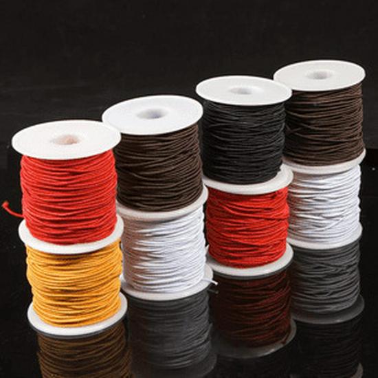 

Бесплатная доставка - Высокоэластичный бисерный шнур: Очень толстая, износостойкая эластичная веревка для браслета из буддийских бусин. 1.0mm White Elastic Cord - Approx. 50m - 1 Roll