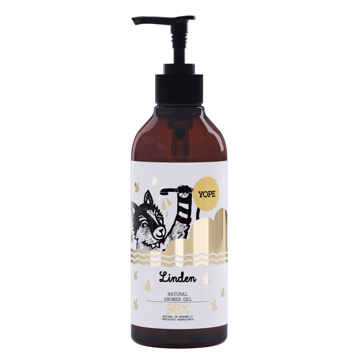 

YOPE Natural Body Linden Natural Shower ECOCERT Soap, 400ml, Scent, 98% Ingredients, Gel, Drying,