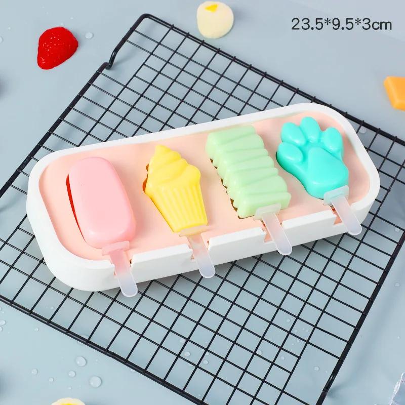 Eisformen für Kinder und Babys, süße Formen, Silikon, Mini-Eisformen, BPA-frei, wiederverwendbar, Eisform, Eis am Stiel, Maker, selbstgemachtes Set