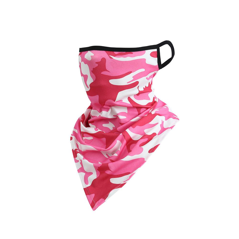Summer Cycling Face Mask Travel Neck Cover Elastic Scarf Sports Ear-Loop Hiking Men Women UV Protection Bicycle Dust-Proof Mask
