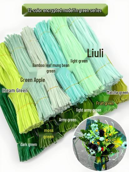 Thickened White Chenille Pipe Cleaners - Mixed Colors for DIY Bouquet Crafts