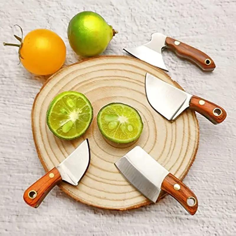 4pcs/Set Stainless Steel Pocket Knife Kitchen Mini Knives EDC Keychain Portable Unboxing Knife Outdoors Fishing Cutter