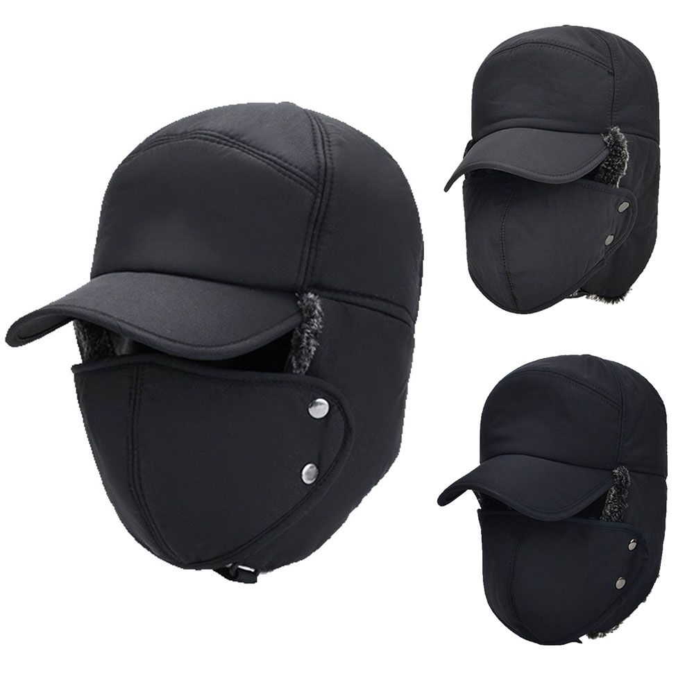 Sports & Outdoors Winter Ski Windproof Winter Bomber Hat Thick Balaclava Mask Cap Earflap Hat