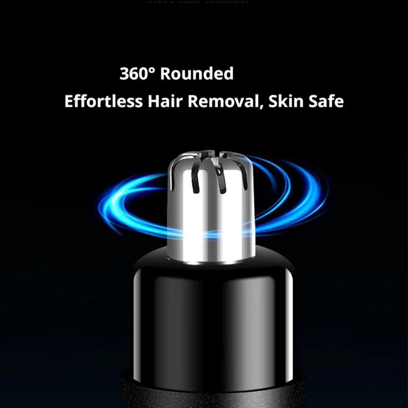 1 Set Usb Rechargeable Mini Portable Electric Nose Hair Trimmer Touch Operation For Painless Nose Ear Eyebrow Hair Removal