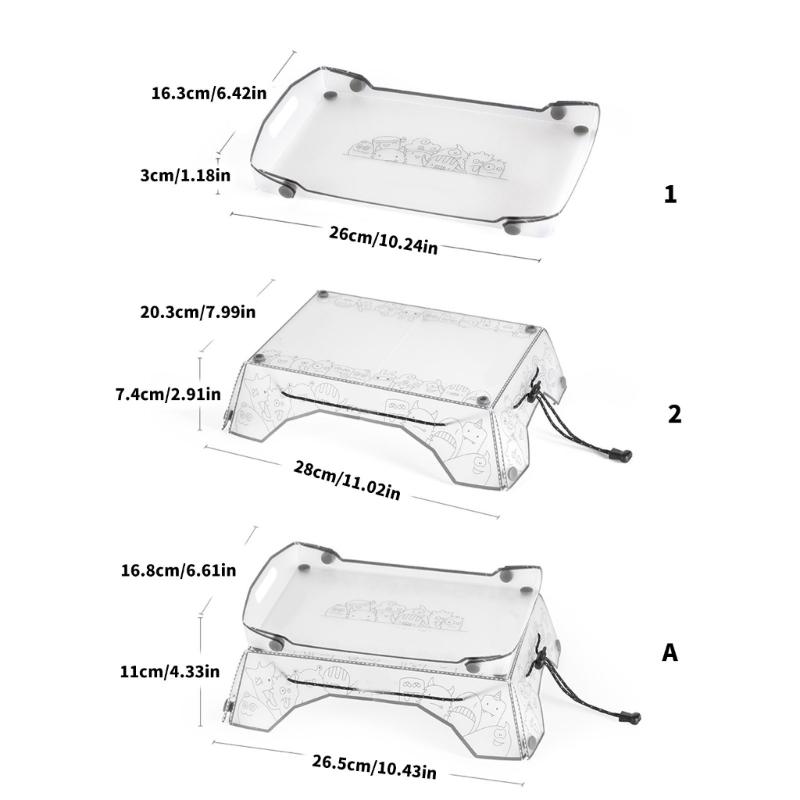 Compacts Foldable Camping Tray Table Small Backpacking Table Portable Picnics Tray for Outdoor Cooking Hiking Backpacking