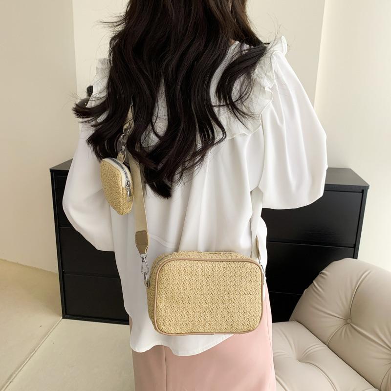 Frühling neue Mode einfache Umhängetasche lässige Pendler Trend kleine quadratische Tasche lässige Schulter Damentasche