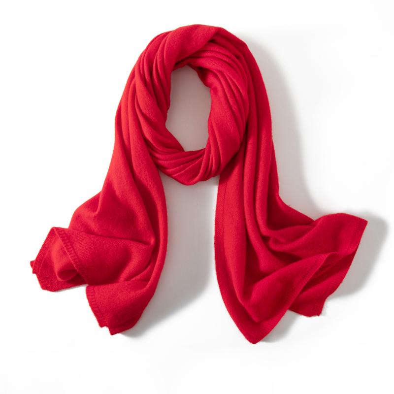 MERRILAMB High Quality Unisex 100% Cashmere Scarf Winter Fashion Plain Solid Warm Cashmere Shawl Wrap Long Scarves for Women Men