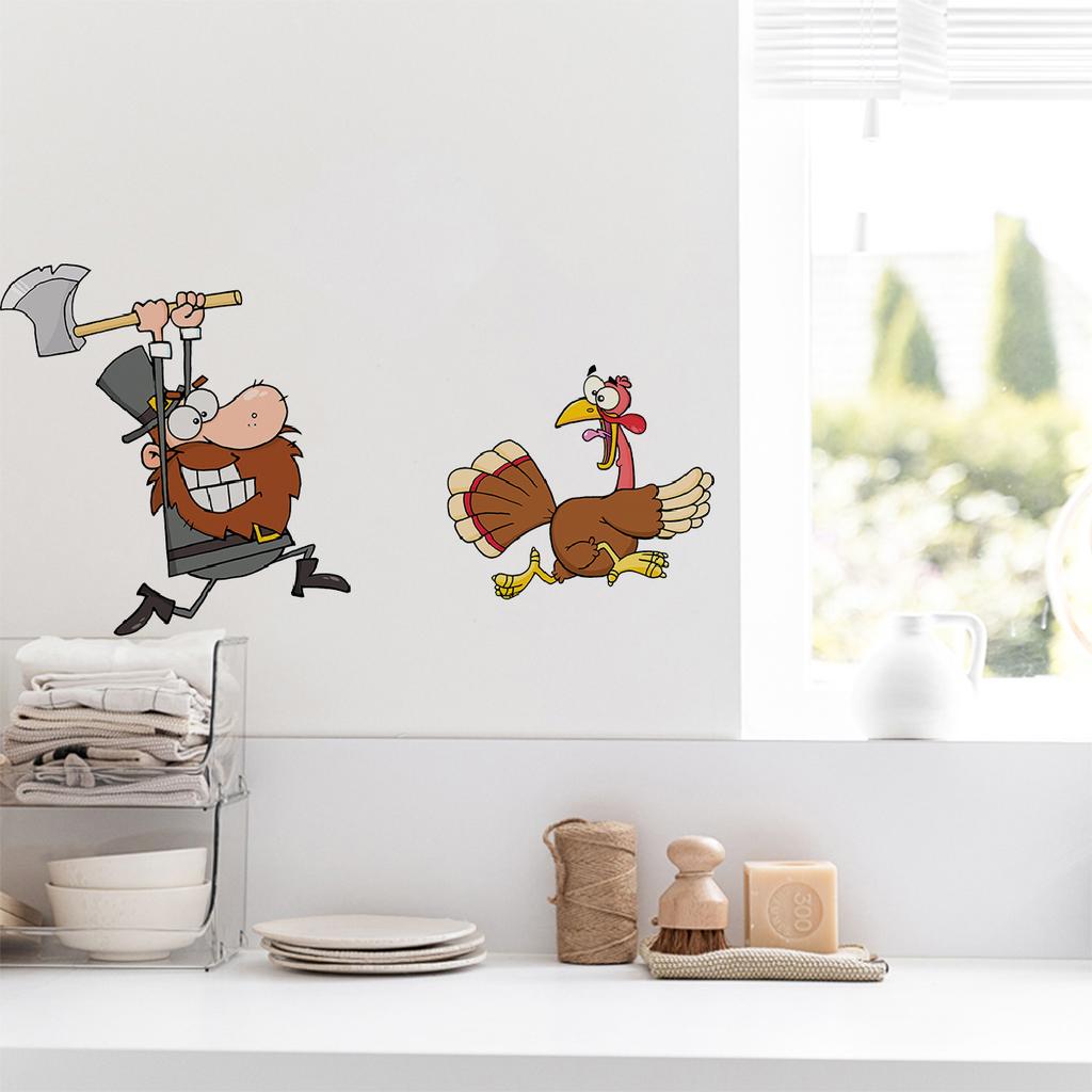 Creative Kitchen Wall Stickers, Diner Dining Room Decor, Removable Self-Adhesive Wall Decals