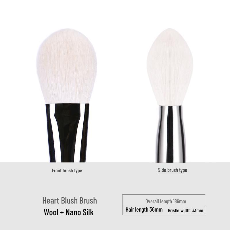 Ebony Wood Animal Hair 40-Piece Makeup Brush Set for Eyeshadow and Blush