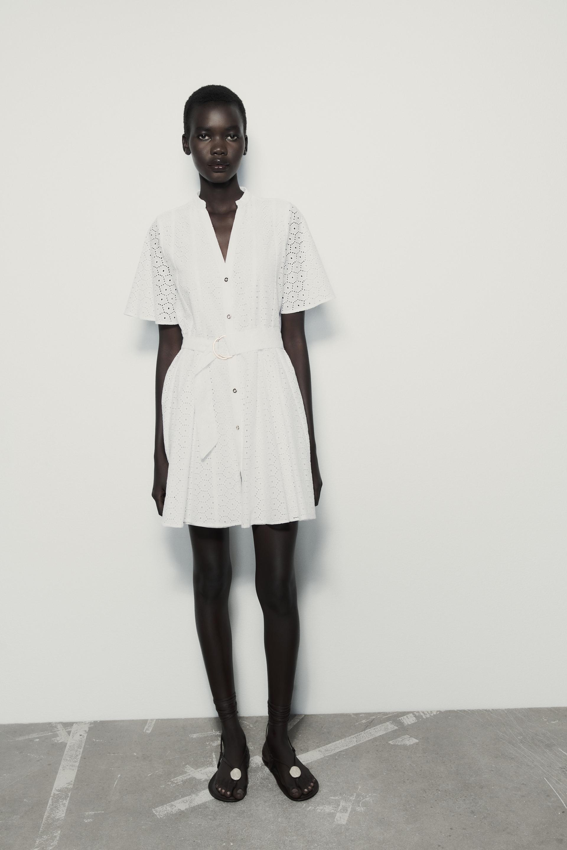 

MINI DRESS WITH CUTWORK EMBROIDERY