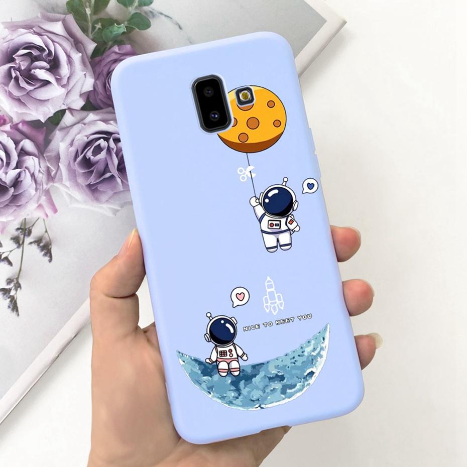 Handyhülle für Samsung Galaxy J6 Plus 2018 Niedliches Tier Cartoon Süßigkeitenfarbe Weiches Silikon TPU Hülle für Samsung J6 J 6 J6Plus