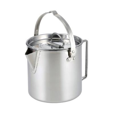Hochwertiger Outdoor-Kessel 1,2 l Edelstahl mit Deckel Leicht zu reinigen zum Kochen, Wasserkochen, Camping, Picknick, Wandern
