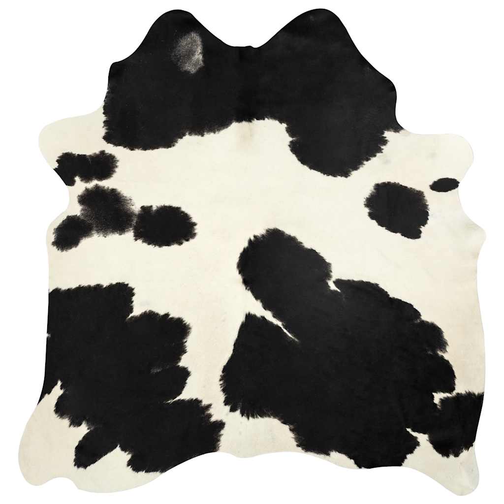 Vidaxl Cowhide Rug, Black and White, 180X220 Cm