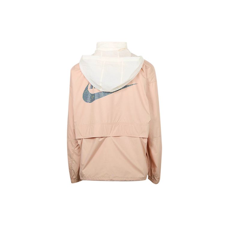 Nike Sportswear Half-Zip Pullover Hooded Jacket Women Outerwear Pink CJ2290-287