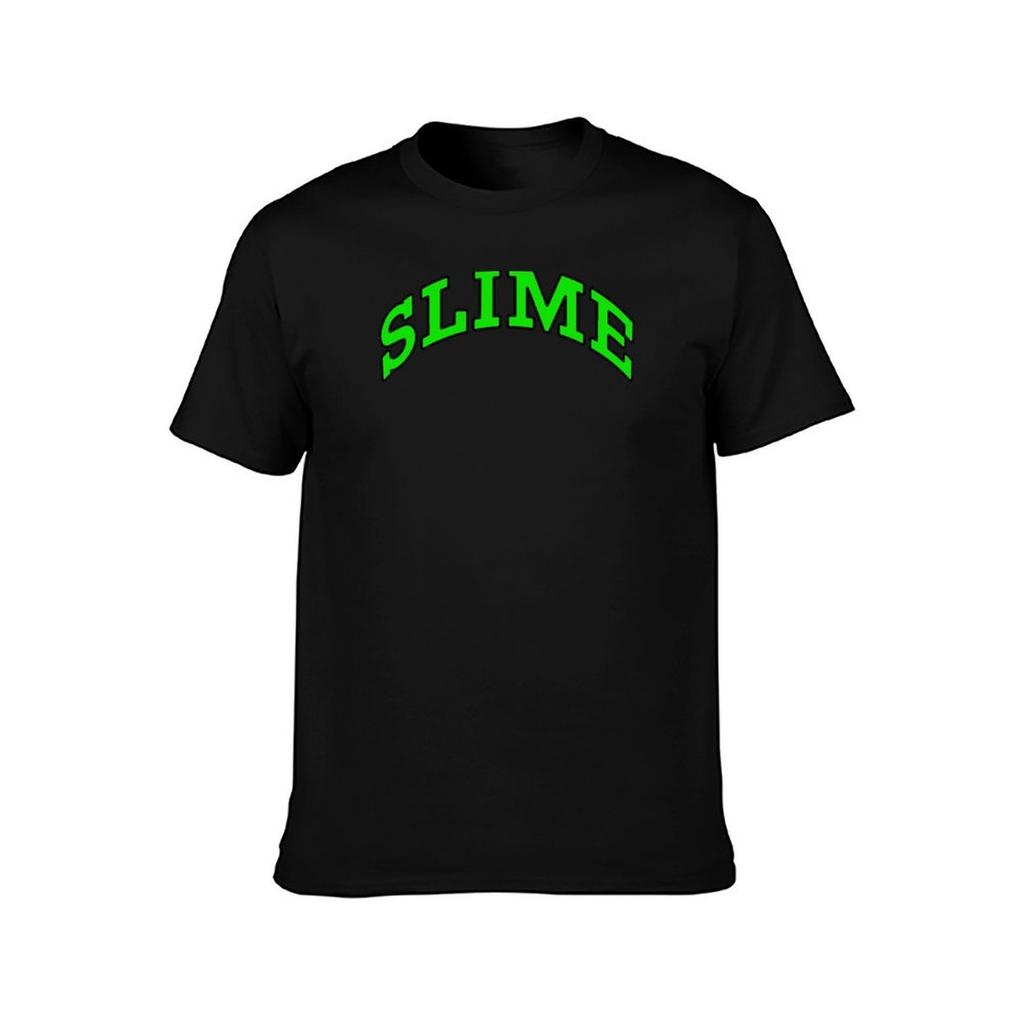 Slime Glo Text TShirt Stretch Fabric Comfort TShirt