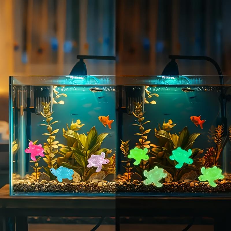50Pcs Glow-In-The-Dark Resin Miniature Turtle Figurines Set - Diy Crafts, Home Decor & Micro Landscape Accents For Room Decor