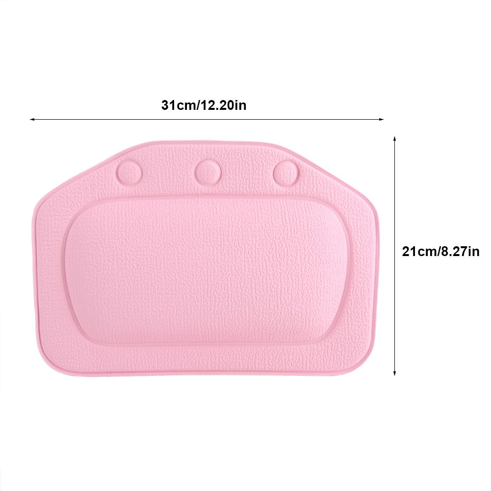 Soft Foam Padded Spa Bath Pillow Tub Headrest Head Neck Back Cushion Bathroom