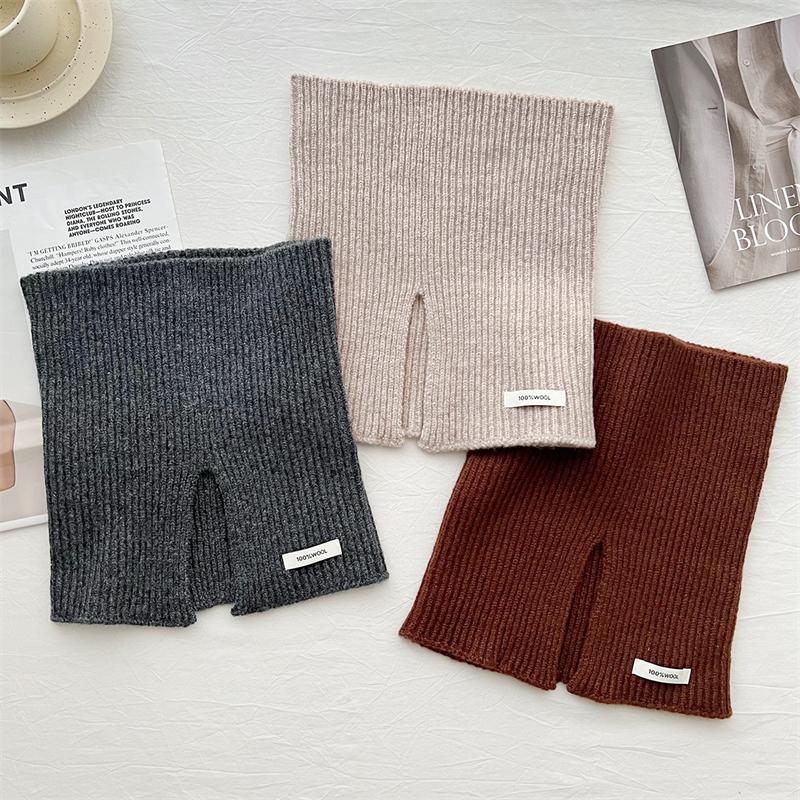 Fashion Women Knitted Scarf Solid Cashmere Like Winter Snood Scarves Lady Warm Thick Unisex Bandana Neckerchief Handkerchief