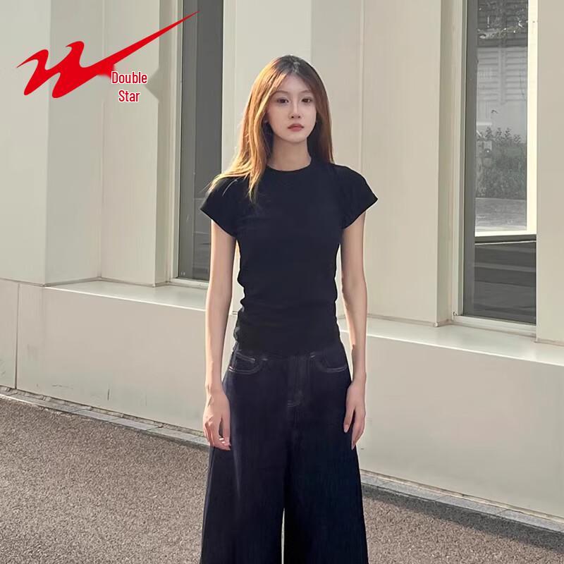 Shuangxing Women s Slim-Fit Short Sleeve T-Shirt S