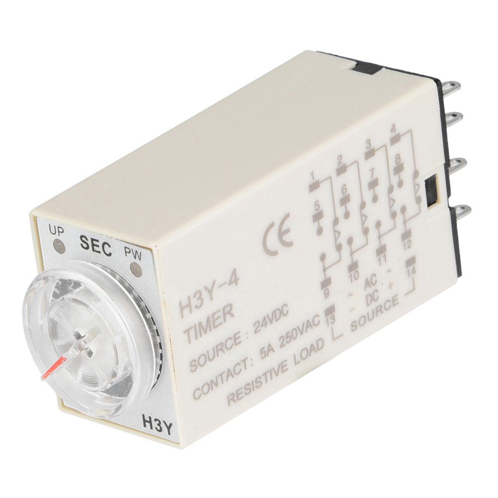 H3Y 4 Time Relay Pointer Control Delay Timer Control Switch 14 Pin 24VDC (60S)