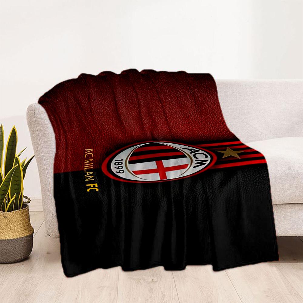 Ac Milan Blanket Soft Cozy Suitable For Chair Picnics Livingroom For All Seasons Modern Style Birthday Christmas Gift Blanket