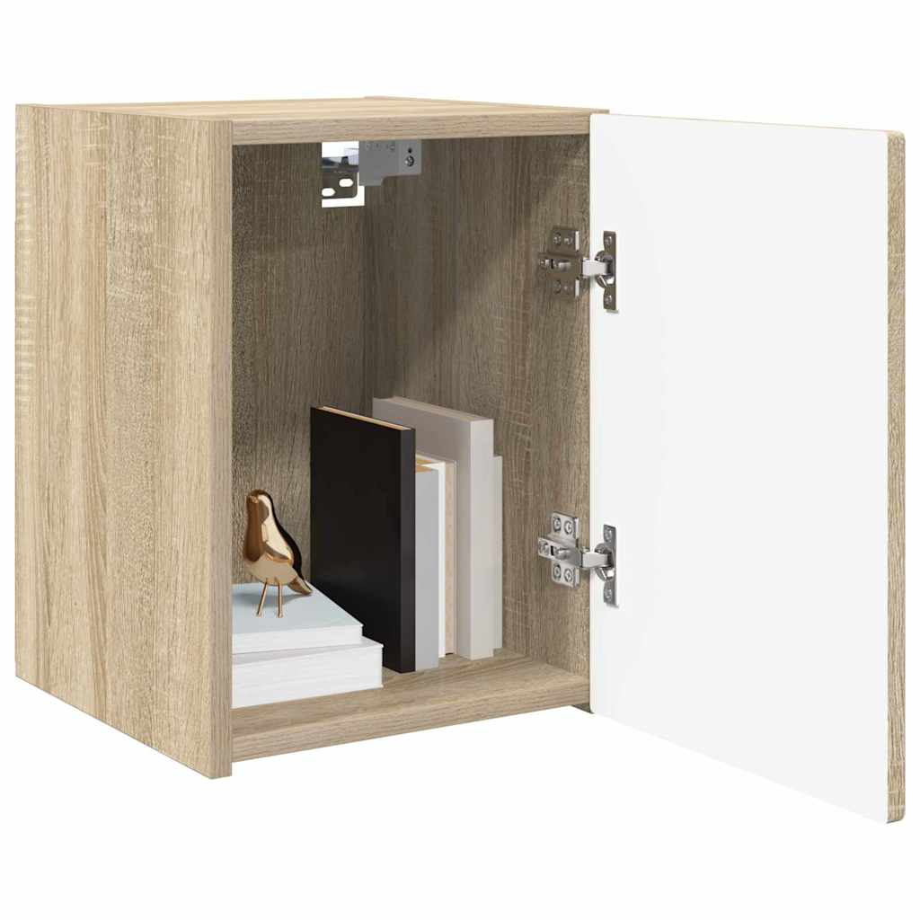 TV Wall Cabinet 2 Pcs Sonoma 30 X 31 X 40 Cm Particleboard