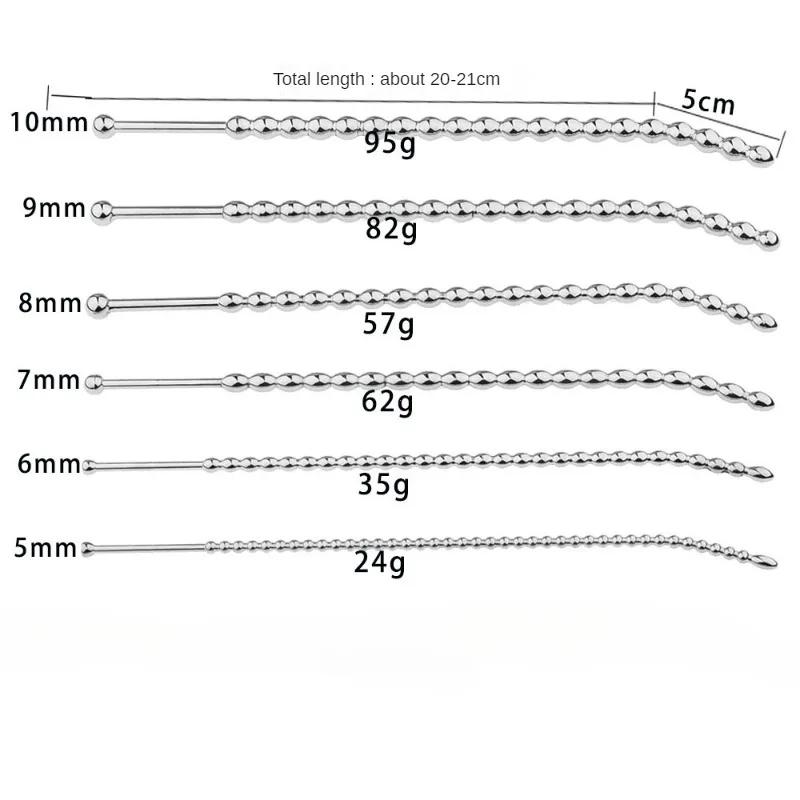 Urethral Sounding Dilator Stainless Steel Penis Plug Metal Horse Eye Stimulation Masturbation Sex Toys for Men Gay Adult Games