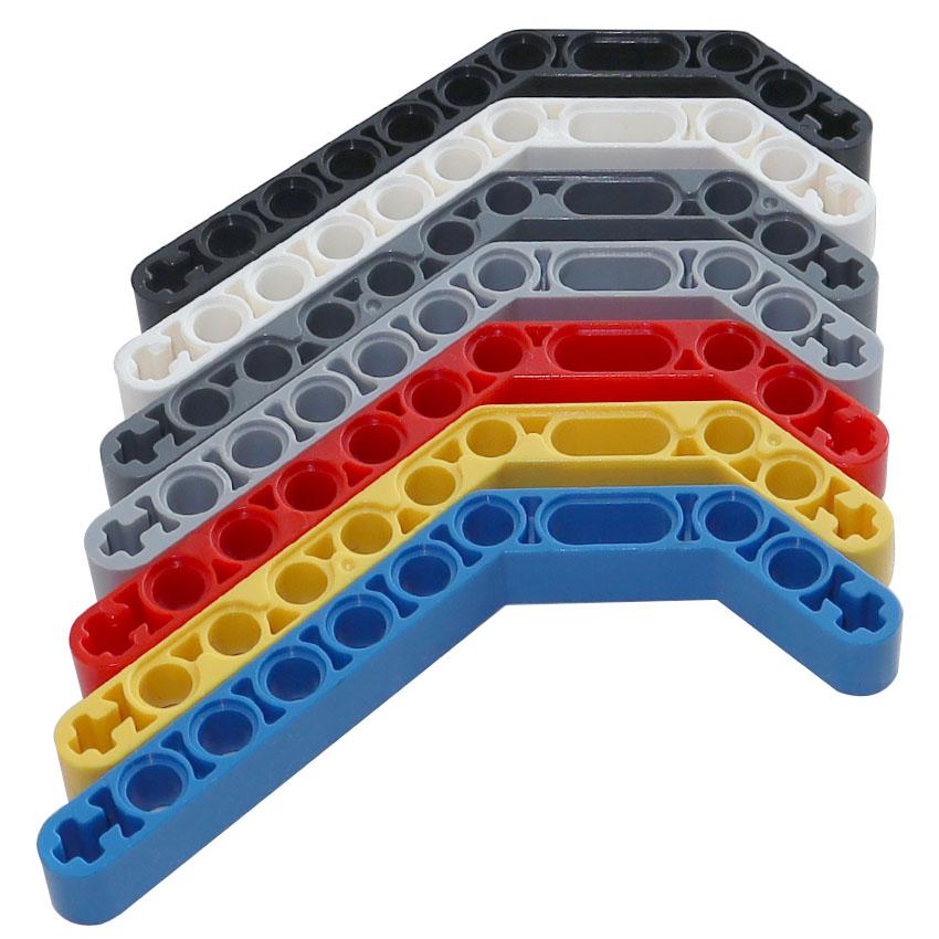 Mattoncini Tecnici a Travi 5 Pezzi MOC 32009 Braccio Sollevatore High-Tech Pezzo Fai da Te Educativo Modificato Curvo Spesso 1 x 11.5 Mattoni Doppi