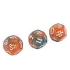 3PCS Astrological Dice Set 12 Sides Glitter Rune Dice Easy to Read for Table Board Game Toys Type 4