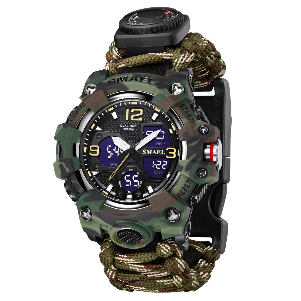 Sportovní hodinky Pánské LED hodinky Nové 50m Vodotěsné Digitální hodinky Nárazuvzdorné Sportovní hodinky pro muže Elektronické