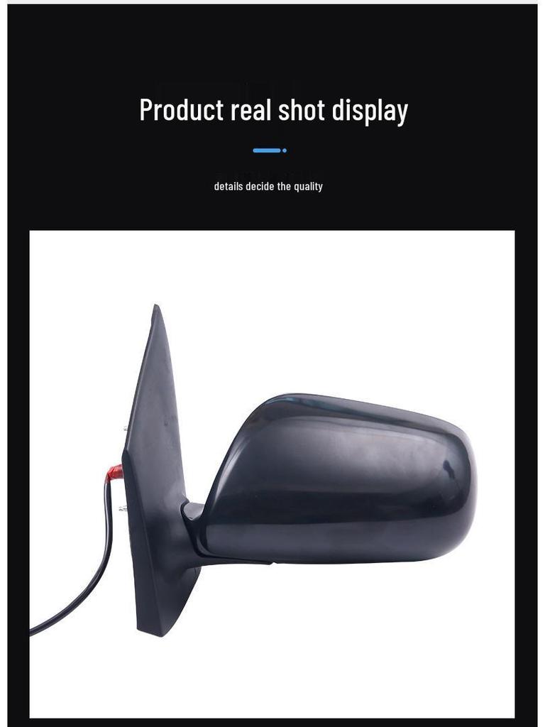 08 Vios 3-Wire Rearview Mirror Assembly - Complete Reverse Mirror Set for Toyota Older Models