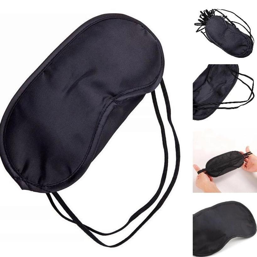 1 Pcs Soft Comfortable Eye Mask Shade Cover Blindfold Night Sleeping Black