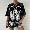 Summer  T Shirt Women  Mickey Mouse Print Female Clothes Top O-neck Ladies  Fashion Streetwear Hip-hop Shirt