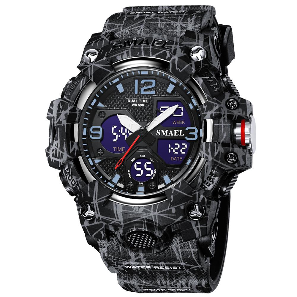 SMAEL Outdoor Multifunction Electronic Dual Display Sport Watch