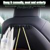 Car Seat Back Hooks, 2PCS Vehicle Headrest Organizer Hanger for Purses Bags Backpack, Multifunctional Auto Interior Accessories, Compatible with