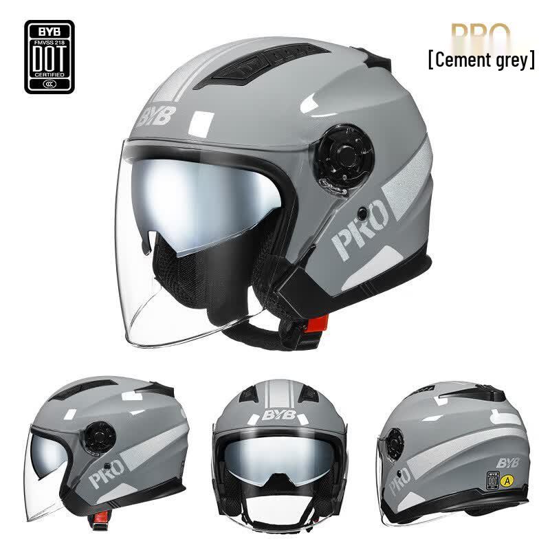 BYB 3C Certified Dual Visor Anti-Fog Motorcycle Helmet