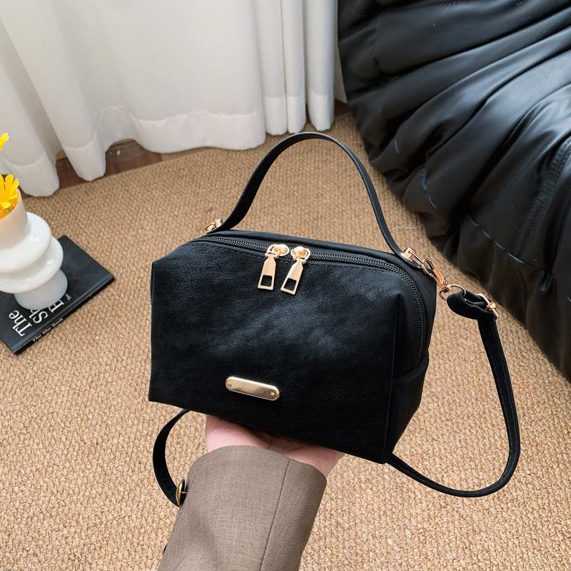 Women's Retro Box Square Handbag New Style Small Top-handle Bag Crossbody Phe Bags for Daily Use Commuting