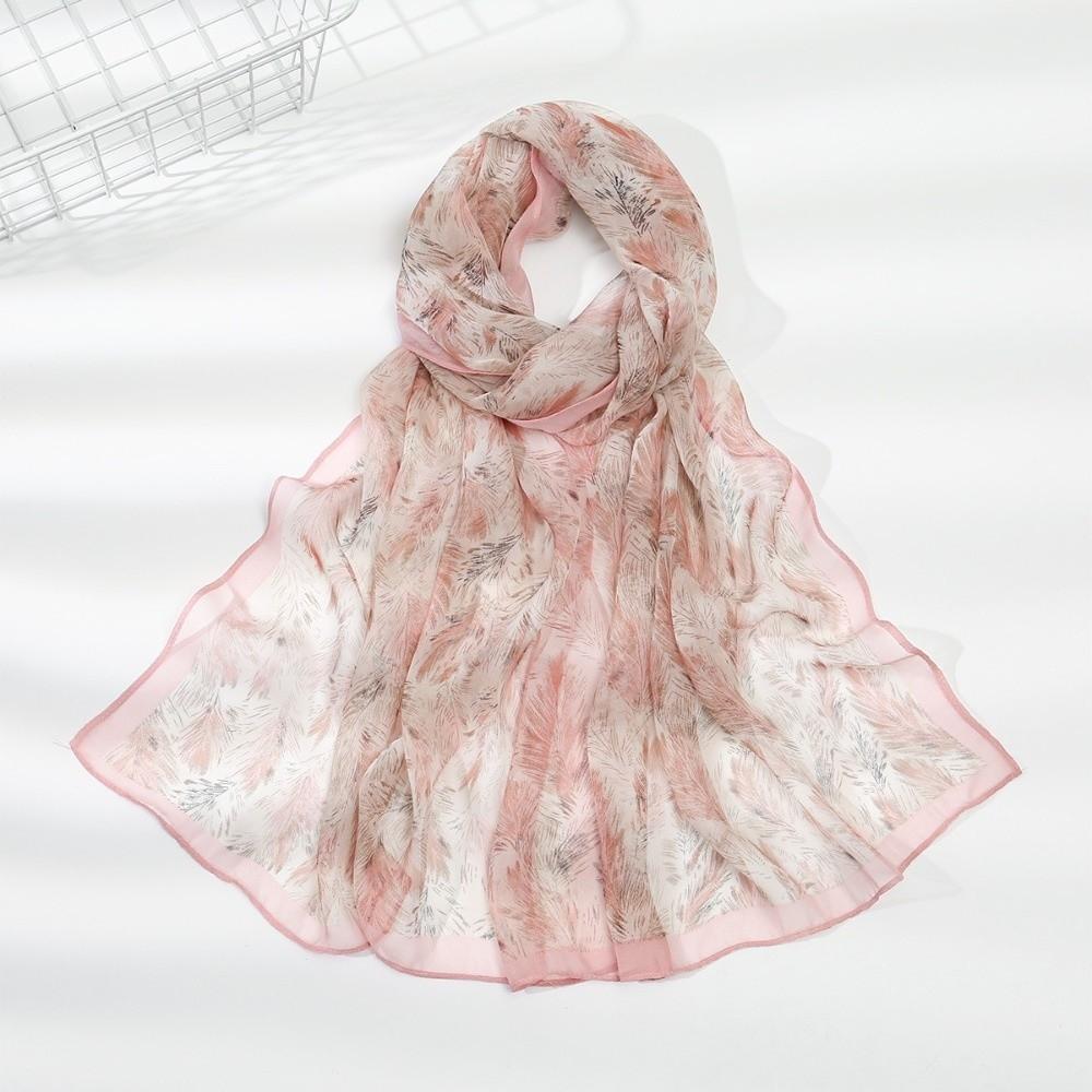 Elegant Design Chiffon Scarf Print Pattern Sun Protection Scarf New Shawl Wrap  Women Wear