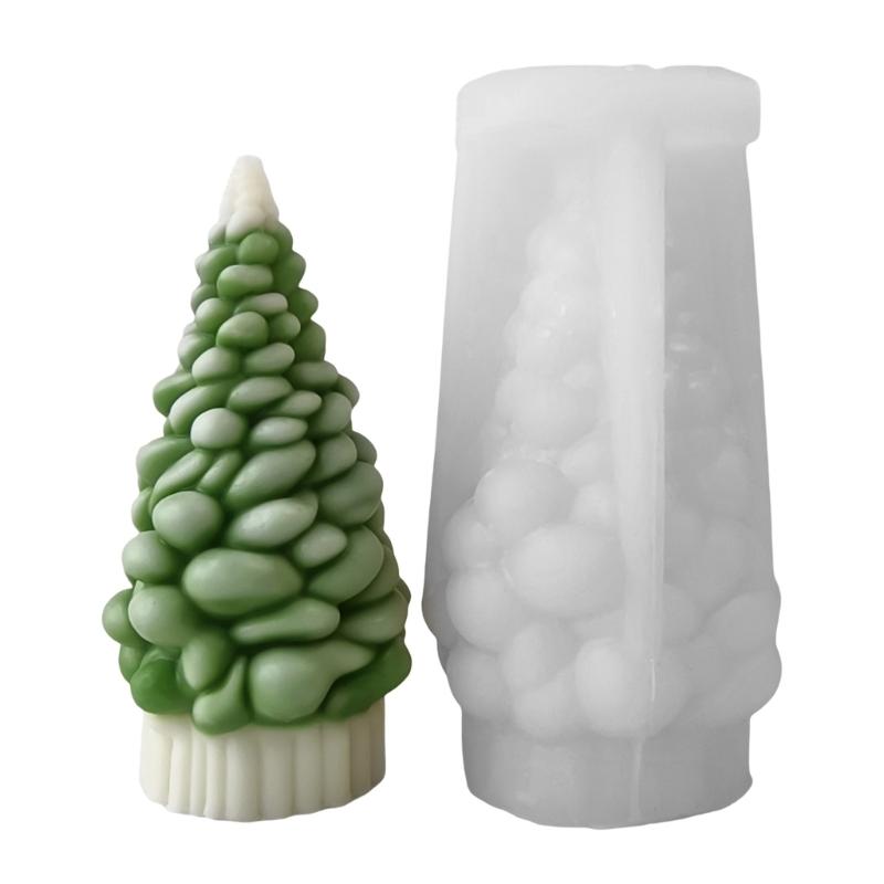 Silicone Candle Molds Candle Making Moulds Christmas Tree Shape Soap Moulds Silicone Ornament Molds for Art Enthusiasts