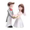 Romantic Moon Giving Flowers Couple Figurines Fairy Garden Micro Landscape Craft