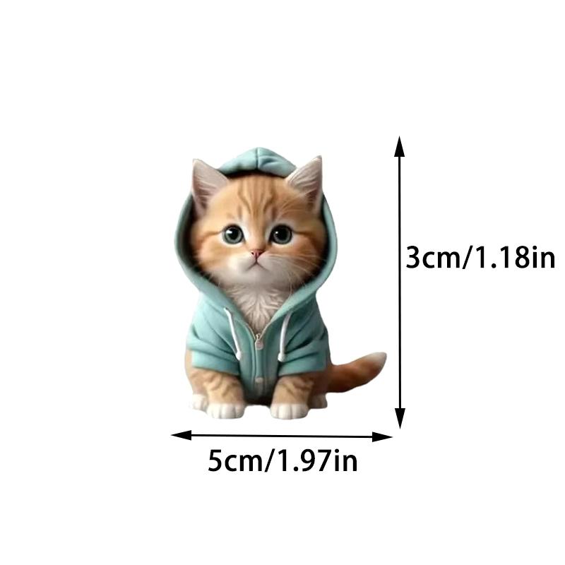 Car Outlet Vent Perfume Clips 2D Cat Air Freshener Diffuser Conditioning Aromatherapy Perfume Clip Car Interior Decoration