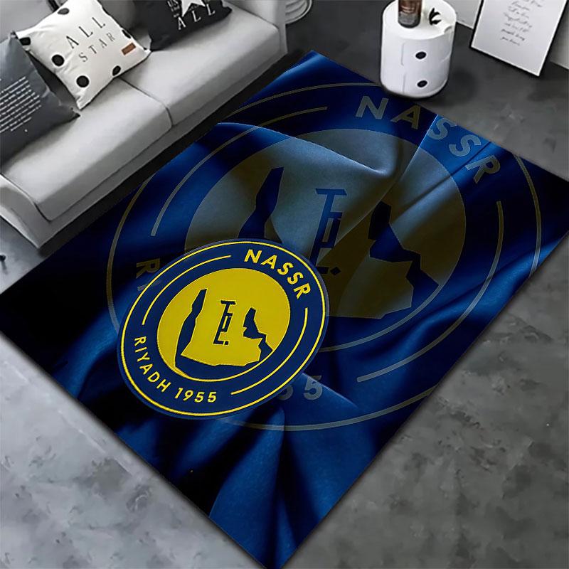 Al-Nassr FC Carpet Rug for Living Room Bedroom Home Sofa Decoration,Kids play Non-slip Floor Mat