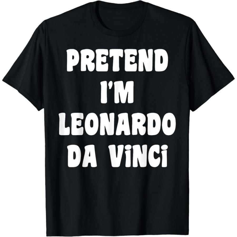Костюм Леонардо Да Винчи Забавная футболка для Хэллоуин-вечеринки S