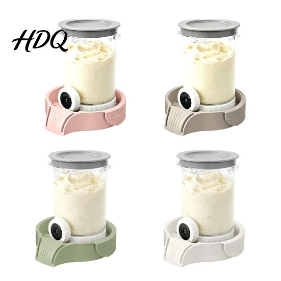 Drainage Cup Holder Base Storage for Ninja Creami Cups Silicone Tray Design Intelligent Kitchen Countertop Organizer Anti-Spill Sloped to Eliminate