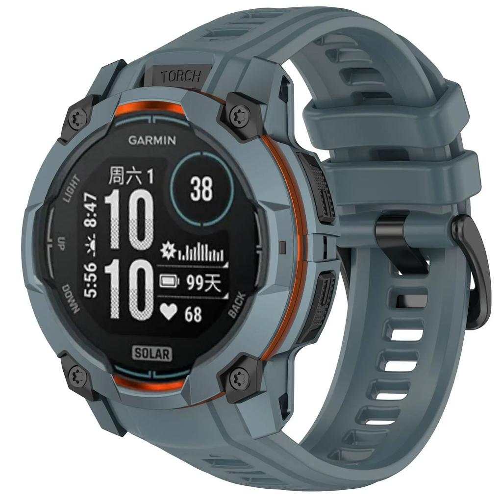 Silicone Strap for Garmin Instinct 3 Amoled 50mm 45mm Original Official Wristband for Garmin Instinct 3 Solar 45mm 50mm Strap