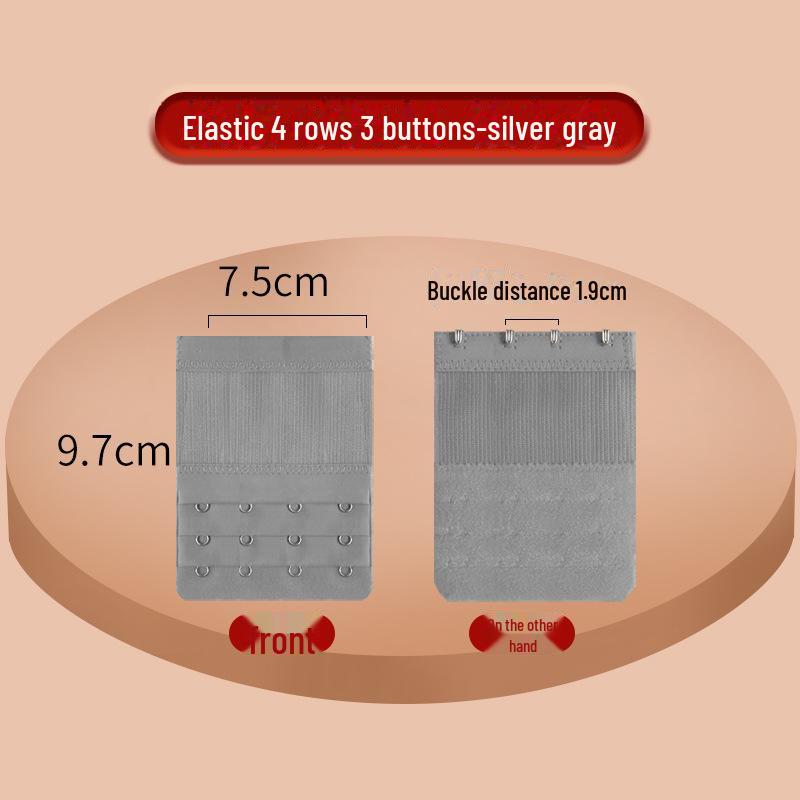 Extensie elastică pentru sutien cu cataramă din oțel inoxidabil - 2x3, 3x3, 4x4 rânduri