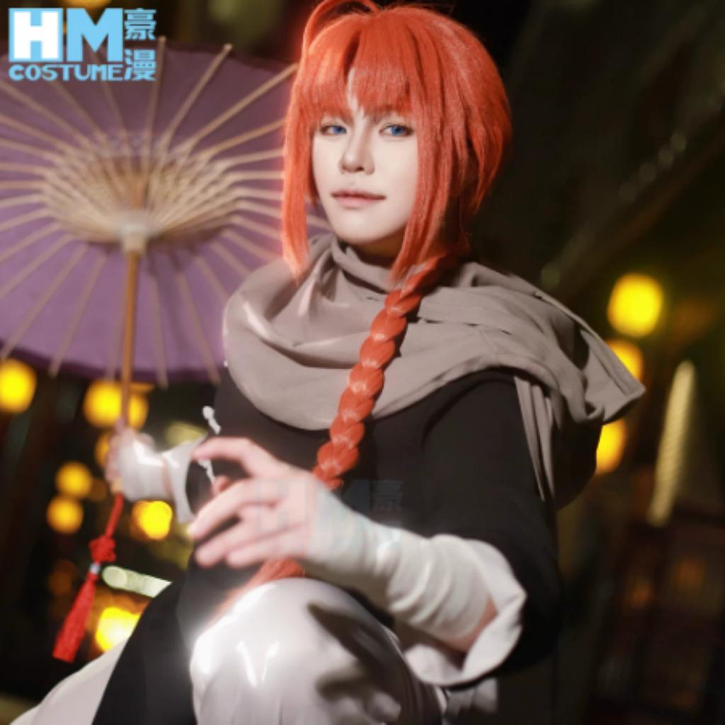 Anime Gintama Cosplay Kamui Cosplay Costumes Wig Kagura Bother Halloween Party Clothes Kamui Cosplay Outfit for Women Men