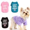 Sweet Print Puppy Dog Tshirt Vest Spring Autumn Cotton Pet Clothes for Small Dogs Poodle Yorkshire Teddy Shirts Mascotas Outfits